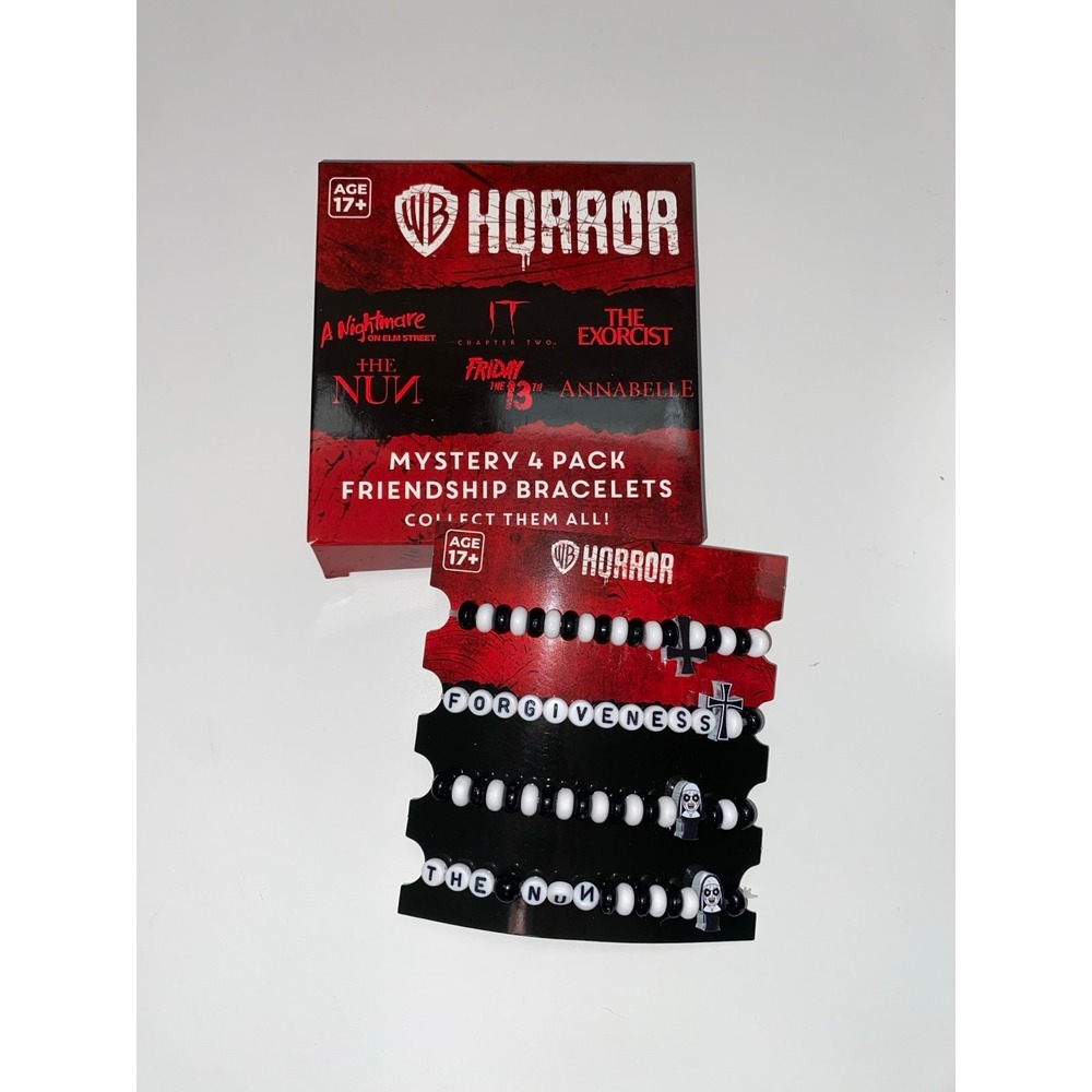 WB Horror Friendship‎ Bracelets "The Nun" Set of 4 NEW